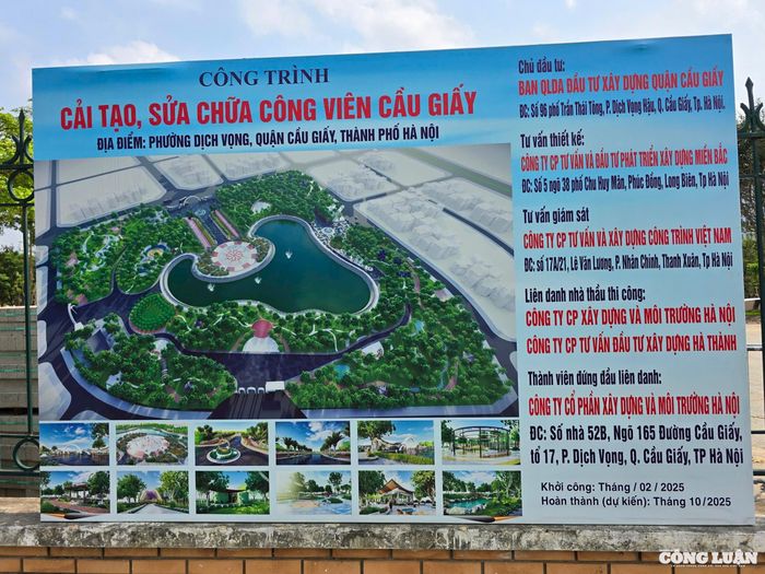 Dự kiến đến tháng 10/2025 Công viên sẽ hoàn thành việc cải tạo, sửa chữa