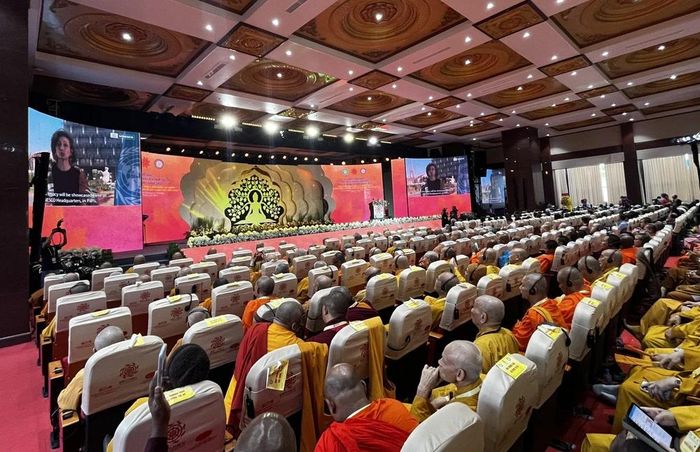Quang cảnh lễ bế mạc Đại lễ Phật đản Liên hợp quốc lần thứ 20-Vesak 2025. Ảnh: Thanh Vũ-TTXVN
