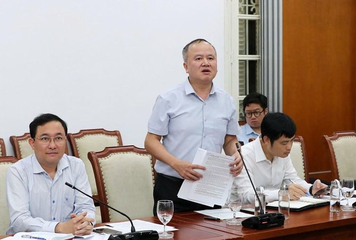 Đại diện các Bộ, ngành phát biểu tại buổi làm việc