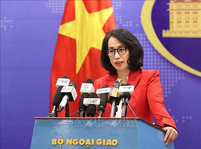 Người phát ngôn Bộ Ngoại giao Phạm Thu Hằng. Ảnh: An Đăng/TTXVN