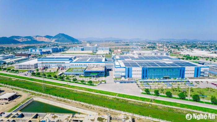 Quang cảnh Khu công nghiệp VSIP Nghệ An. Ảnh tư liệu: Thành Duy
