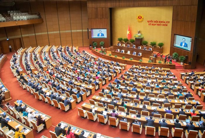 Kỳ họp thứ 9, Quốc hội khóa XV. Ảnh: VGP/Nhật Bắc