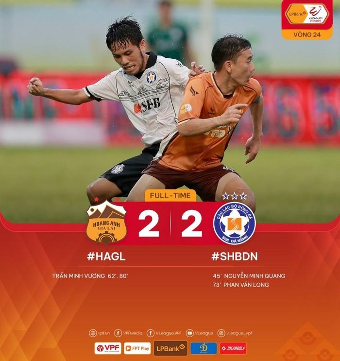 HAGL hòa Đà Nẵng 2-2