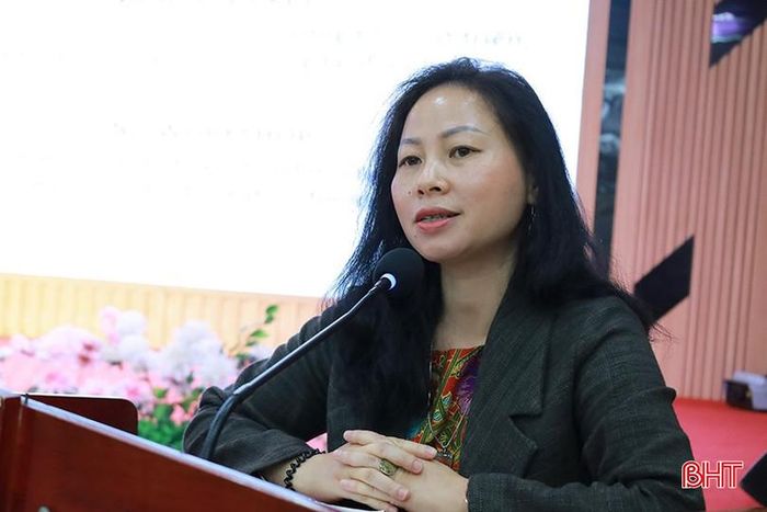 Bà Lê Thị Bình - đại diện IOM