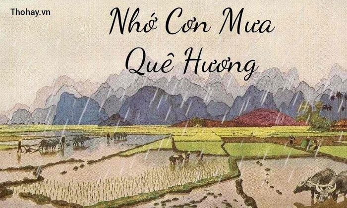 "Nhớ mưa quê hương" được giải Nhì cuộc thi thơ do tạp chí Văn nghệ tổ chức năm 196. Nguồn: Thohay.vn