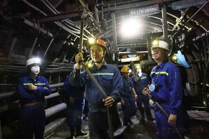 Đảng viên trẻ Niềm Thanh Thủy (SN1992), dân tộc Sán Dìu ở Cẩm Phả (Quảng Ninh) không những luôn hoàn thành tốt công việc được giao, anh còn là một đảng viên trẻ gương mẫu và là Bí thư Chi đoàn xuất sắc tại Công trường Khai thác 10 Công ty Than Khe Chàm – TKV. Ảnh: Minh Đức – TTXVN