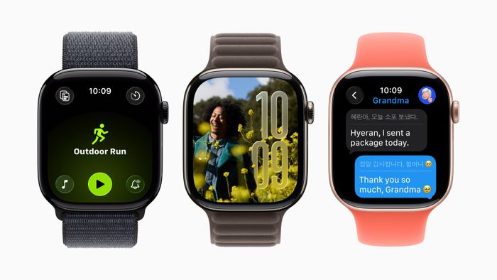  Giao diện Liquid Glass trên watchOS 26. Ảnh: Apple. 
