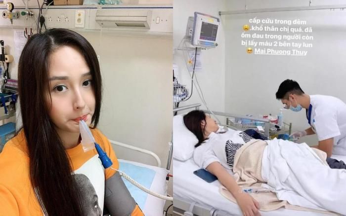 Mai Phương Thúy nhiều lần phải nhập viện cấp cứu. (Ảnh: FBNV)