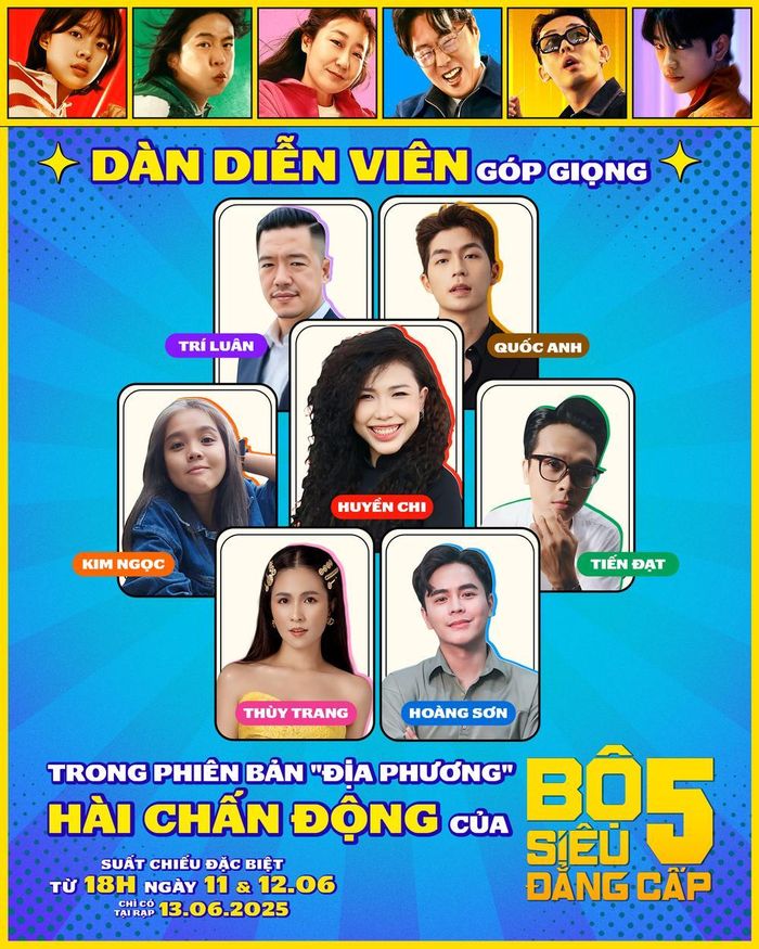 Dàn diễn viên lồng tiếng bảo chứng của phim