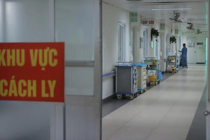  Khu vực cách ly tại Bệnh viện Thanh Nhàn, Hà Nội ngày 21/5. Ảnh: Bệnh viện cung cấp 