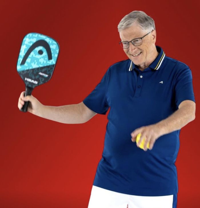 Tỷ phú Bill Gates gắn liền với pickleball trong nhiều năm, góp phần lăng xê môn thể thao này. Ảnh minh họa: Gates Notes.