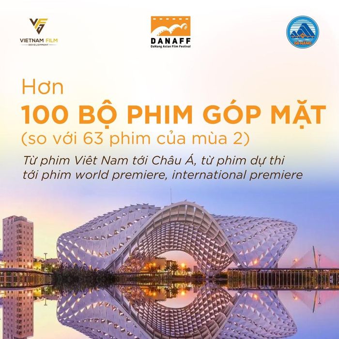 Quy mô mở rộng cho thấy sự phát triển của DANAFF trong lần trở lại này. Ảnh: Fanpage Liên hoan phim Châu Á Đà Nẵng