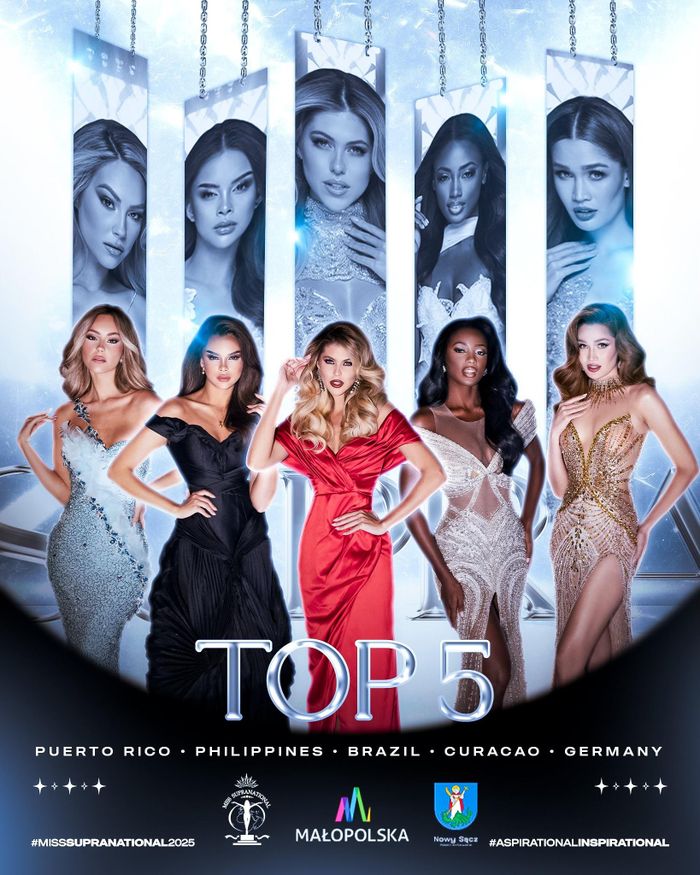 Lần lượt là Top 24, Top 12 và Top 5 tại Đêm Chung kết Miss Supranational 2025