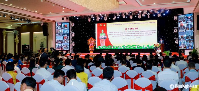 Quang cảnh Lễ công bố. Ảnh: Thành Duy