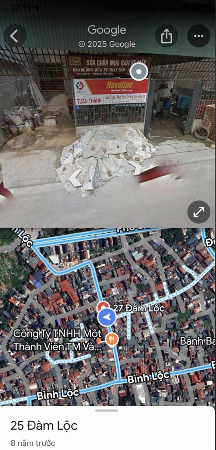 Hình ảnh ngôi nhà của một bạn trẻ cách đây 7 năm trước khi sử dụng chế độ Street View trên Google Maps. Ảnh: NVCC