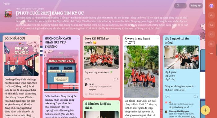 Tạm biệt mái trường Báo chí, “Bảng tin ký ức” gọi thanh xuân quay về qua những câu chuyện riêng đầy cảm xúc.