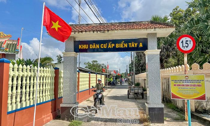 Khu dân cư kiểu mẫu ấp Biển Tây A, phường Hiệp Thành do người dân chung sức xây dựng.