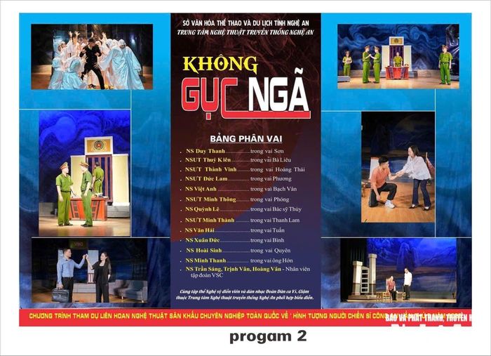 Vở kịch hát "Không gục ngã" đoạt HCĐ tại Liên hoan nghệ thuật sân khấu chuyên nghiệp toàn quốc về “Hình tượng người chiến sĩ Công an”. Ảnh: Trung tâm cung cấp