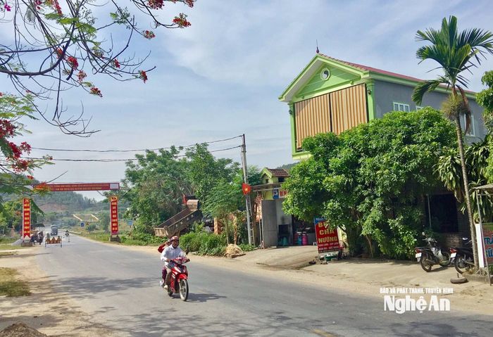 Một góc xã Nam Sơn cũ nay là xã Đô Lương. Ảnh tư liệu: CTV