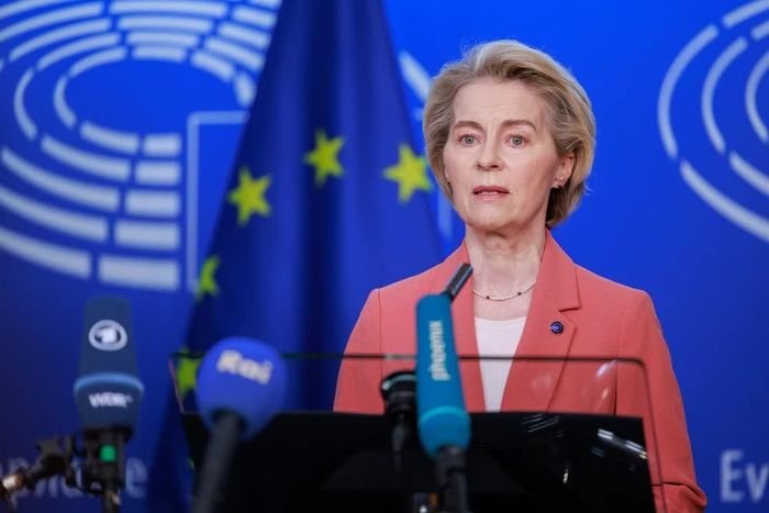 Chủ tịch Ủy ban châu Âu (EC), bà Ursula von der Leyen. Ảnh: THX/TTXVN