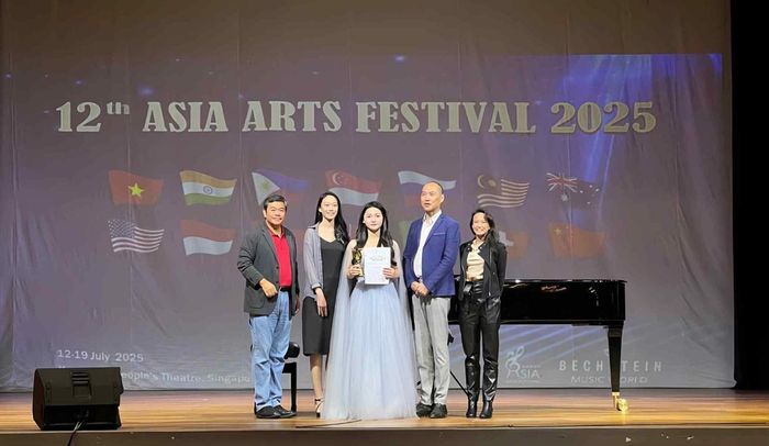 Ban giám khảo Asia Artist Festival 2025 ấn tượng với thí sinh đến từ Việt Nam - Nguyễn Thanh Chúc. Ảnh: NVCC