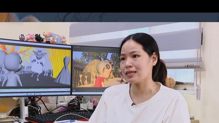 Chị Lan Anh - Trưởng nhóm diễn hoạt của Alpha Animation Studio