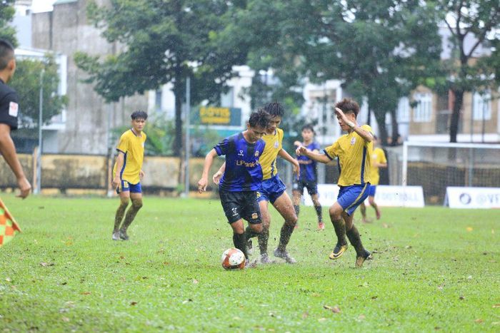 LPBank HAGL (áo xanh) thắng Đồng Tháp 5-1.Ảnh: VFF