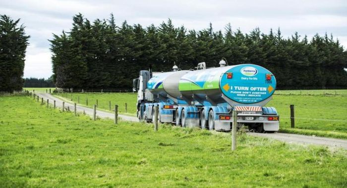 Một xe chở sữa tại New Zealand. Ảnh: Irish Farmers Journal
