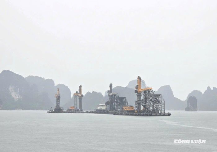 Hệ thống giàn cẩu ngoài khơi đã được các doanh nghiệp chủ động đưa vào nơi tránh trú bão an toàn.
