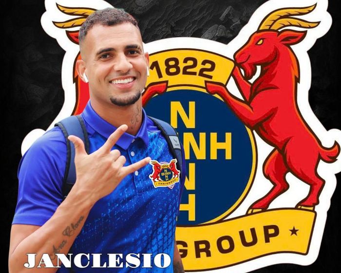 Janclesio gia nhập CLB Ninh Bình.Ảnh: Ninh Bình FC