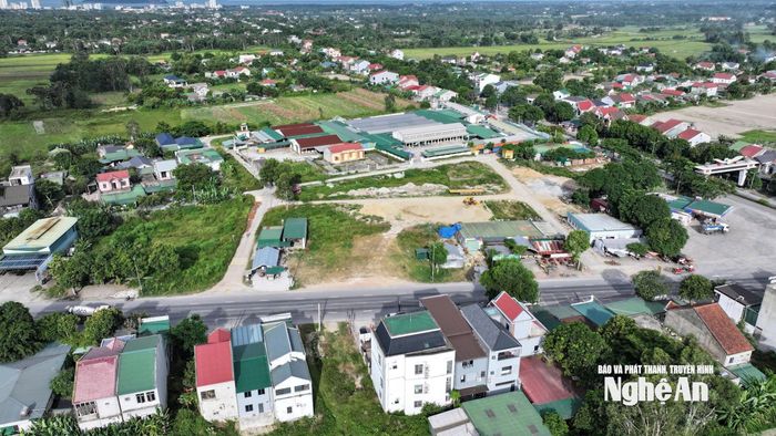 Khu đất thực hiện Dự án chia lô đất ở của Công ty TNHH Samurai tại xã Đông Lộc. Ảnh: Võ Hải