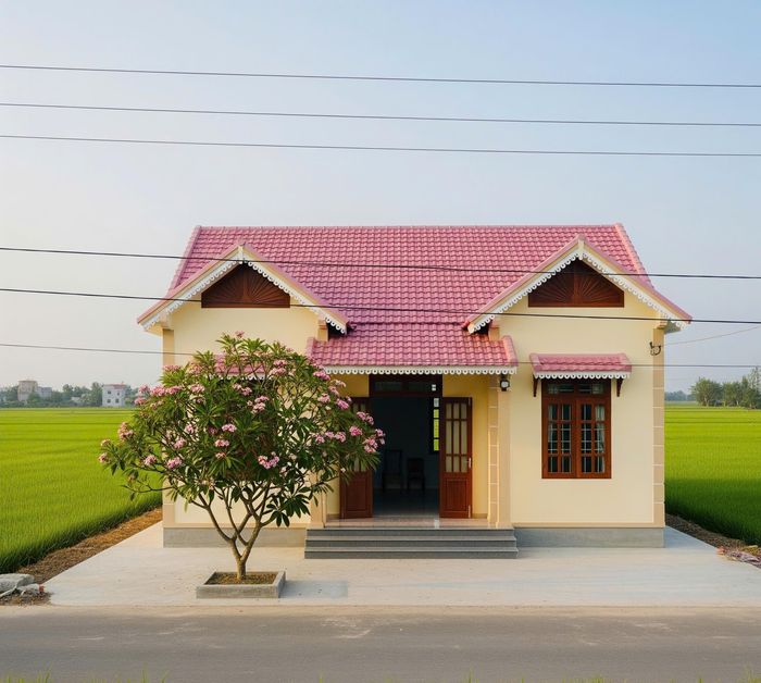 Đảng ủy, chính quyền và nhân dân đã chung tay làm một cái nhà xây, lợp ngói Hồng - như mong ước của chồng lúc tiễn anh ra trận. (Ảnh minh họa)