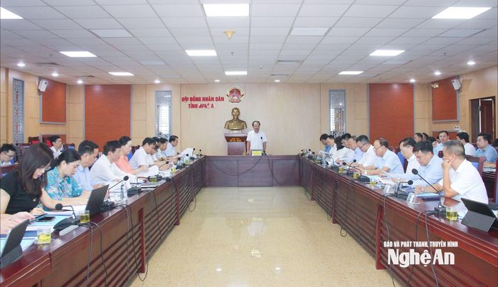 Quang cảnh cuộc họp duyệt đại hội của Tổ công tác số 9. Ảnh: Mai Hoa