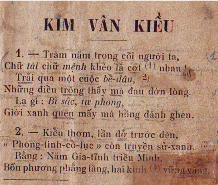 Bản Kim Vân Kiều của Nguyễn Văn Vĩnh in năm 1913