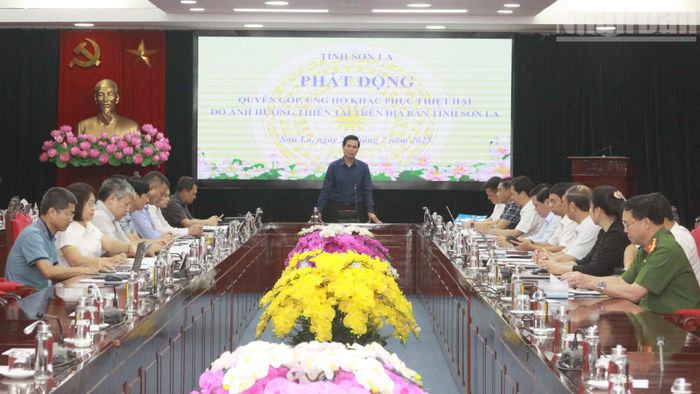 Tỉnh Sơn La đã tổ chức các cuộc họp bàn giải pháp hỗ trợ, khắc phục người dân vùng lũ. Đồng thời, tổ chức phát động lời kêu gọi gọi ủng hộ, giúp đỡ người dân vùng lũ khắc phục hậu quả thiên tai. 