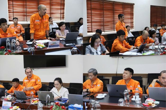Đại diện các Công đoàn bộ phận, Tổ Công đoàn đóng góp ý kiến tại buổi làm việc