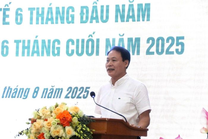 Ông Nguyễn Minh Quang, Giám đốc Sở Y tế TP Hải Phòng phát biểu tại hội nghị.