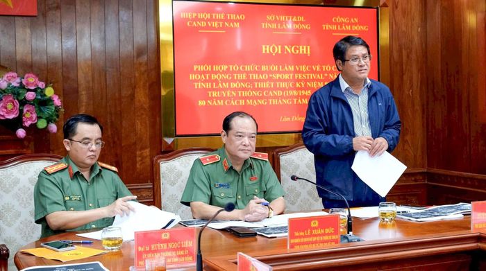Ông Huỳnh Ngọc Tâm, Phó Giám đốc sở VH- TT&DL phát biểu tại buổi làm việc