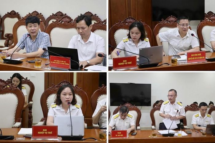 Đại diện các đơn vị nghiệp vụ phát biểu tại cuộc họp.