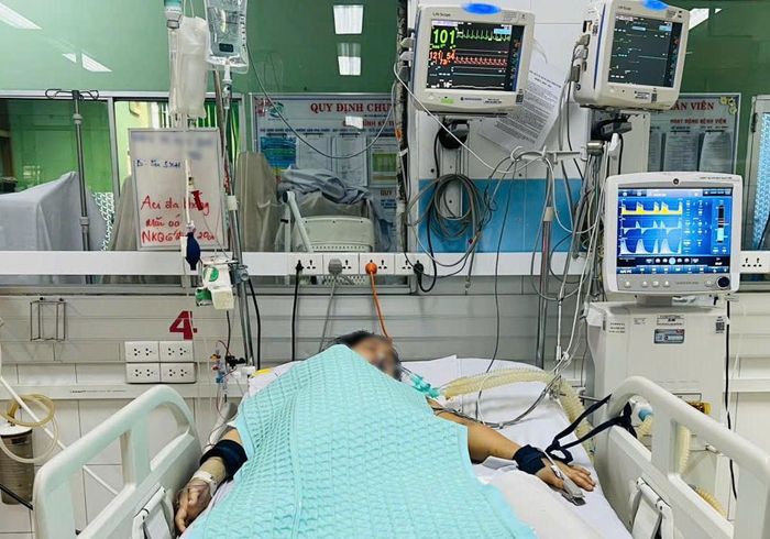 Bệnh nhân M.T.N.Q. trong thời gian điều trị
