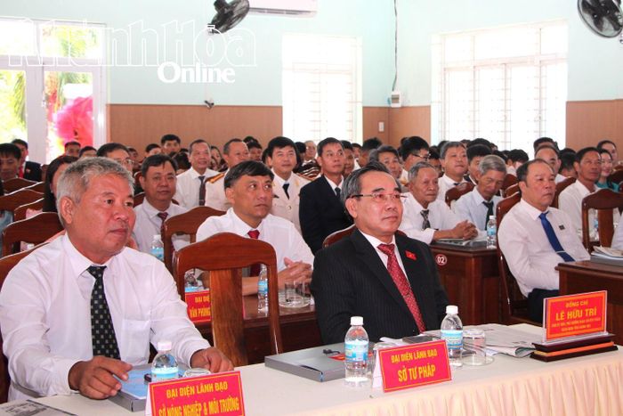 Đồng chí Lê Hữu Trí - Phó Trưởng đoàn chuyên trách Đoàn Đại biểu Quốc hội tỉnh dự đại hội.