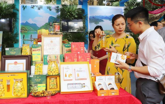 Các sản phẩm OCOP của tỉnh Thái Nguyên được trưng bày, giới thiệu tại nhiều hội chợ, triển lãm trên toàn quốc.