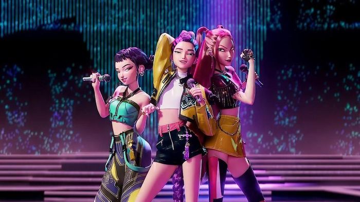 Huntrix, nhóm nhạc nữ K-pop hư cấu trong bộ phim hoạt hình "KPop Demon Hunters" của Netflix . Ảnh: Netflix