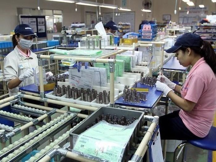 Sản xuất linh kiện cơ khí tại Công ty Misumi Việt Nam-Khu chế xuất Linh Trung, thành phố Thủ Đức, TP Hồ Chí Minh. Ảnh: Thanh Vũ/TTXVN