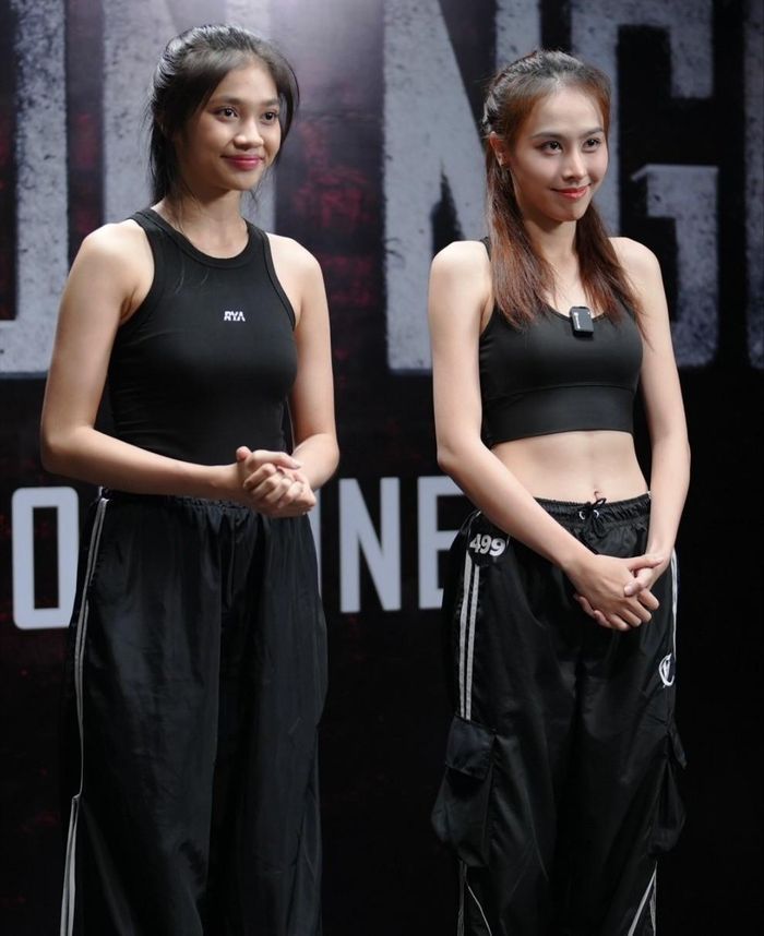  Á hậu Minh Kiên và Á hậu Ngọc Hằng ở buổi casting phim. 