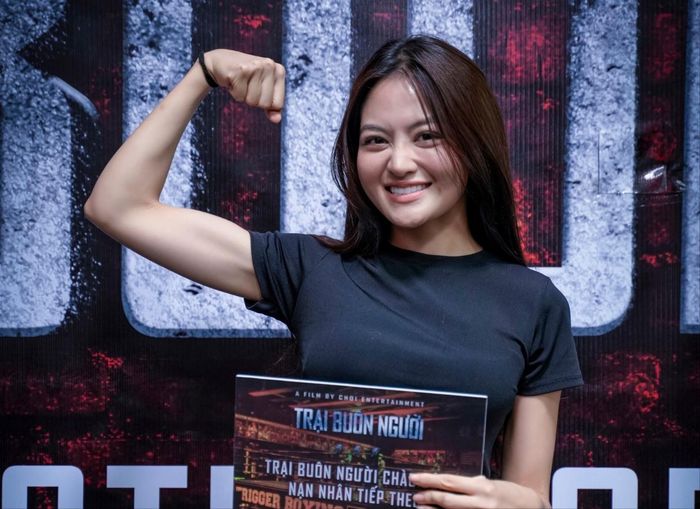  Là diễn viên có thể lực tốt và đam mê với bộ môn boxing, Thùy Anh tìm kiếm cơ hội ở Trại buôn người. 