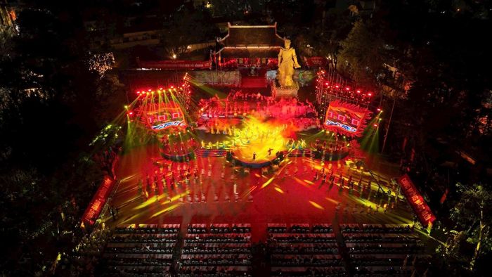 Đại lễ Ngọc Hồi - Đống Đa đã ứng dụng trình chiếu 3D mapping kết hợp nghệ thuật thực cảnh - Ảnh: Ly Ly/Bộ VHTT-DL