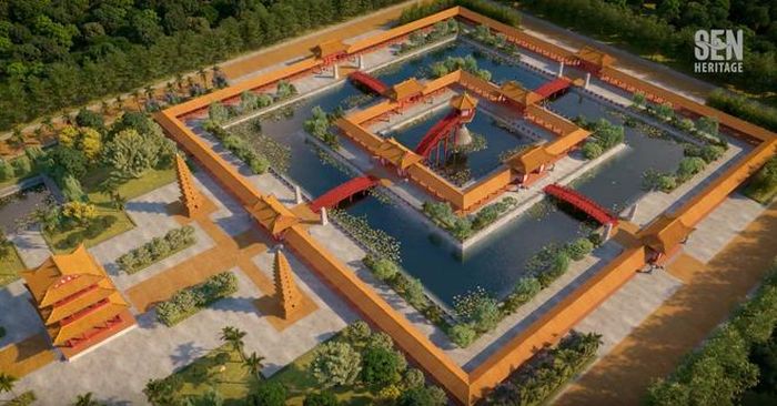 Chùa Một cột được tái hiện thông qua nghệ thuật thực tế ảo - Ảnh: Sen Heritage