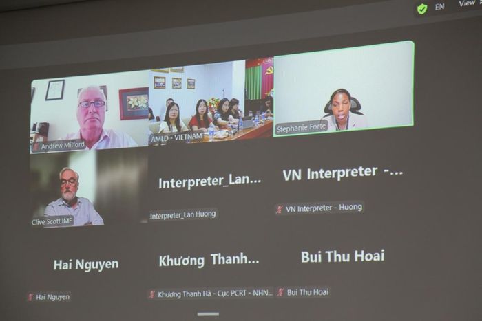 Các chuyên gia tại IMF làm việc cùng đại diện NHNN về quá trình triển khai bộ công cụ
