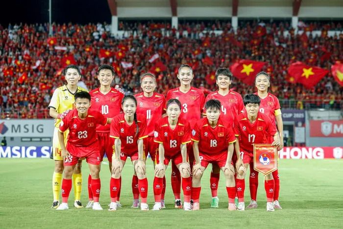 ĐT nữ Việt Nam gặp tuyển Úc ở bán kết giải vô địch Đông Nam Á 2025 - Ảnh: Hoàng Linh